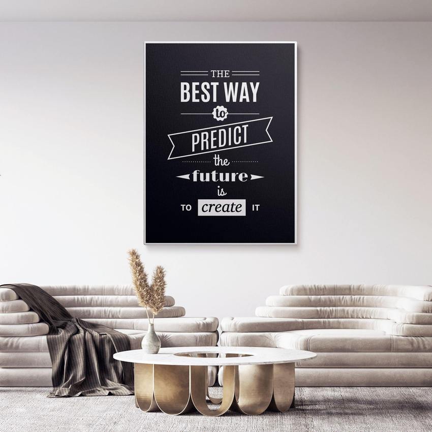 Discover Motivational Workspace Canvas Art, Motivational Quote Canvas Art for Home & Office, CREATE THE FUTURE by Original Greattness™ Canvas Wall Art Print