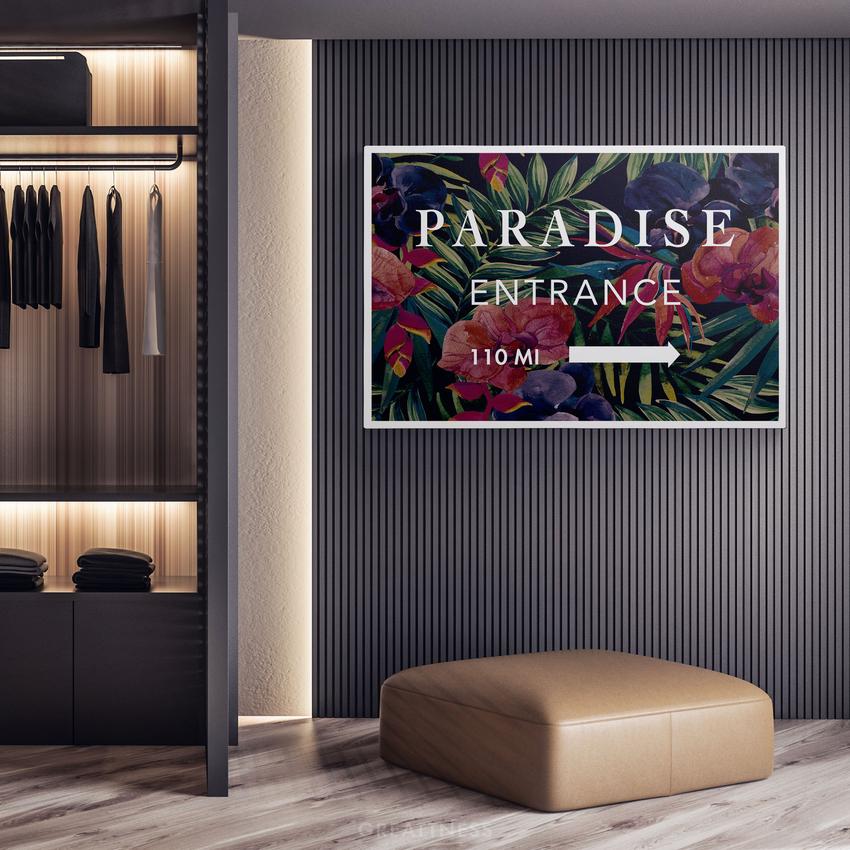 Discover Shop Inspirational Canvas Art, Entrance Paradise - Artwork for Home & Office, ENTRANCE PARADISE by Original Greattness™ Canvas Wall Art Print