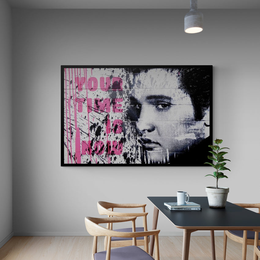 Discover Elvis Presley Canvas Wall Art, Elvis Presley Canvas Wall Art Star Musician Poster, YOUR TIME IS NOW by Original Greattness™ Canvas Wall Art Print