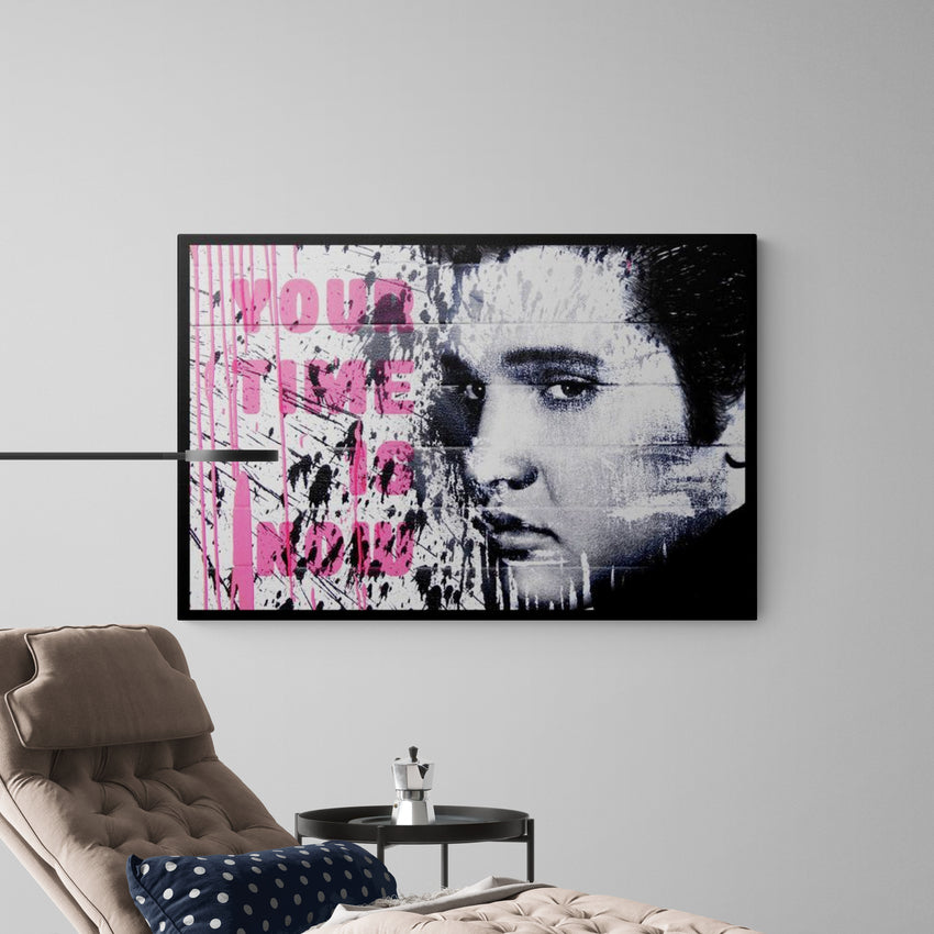 Discover Elvis Presley Canvas Wall Art, Elvis Presley Canvas Wall Art Star Musician Poster, YOUR TIME IS NOW by Original Greattness™ Canvas Wall Art Print