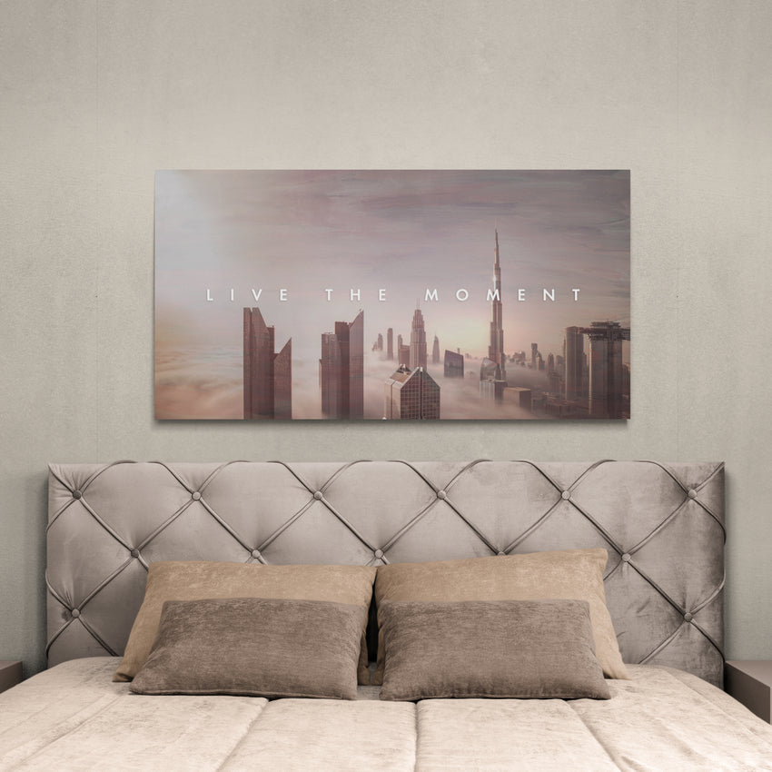 Discover Dubai Skyline Canvas Art, Dubai Panorama Skyline City Canvas Wall Art, Dubai Skyline by Original Greattness™ Canvas Wall Art Print