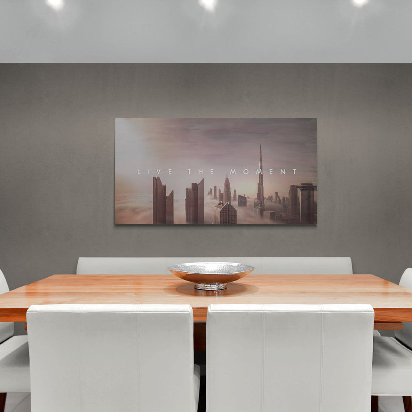 Discover Dubai Skyline Canvas Art, Dubai Panorama Skyline City Canvas Wall Art, Dubai Skyline by Original Greattness™ Canvas Wall Art Print