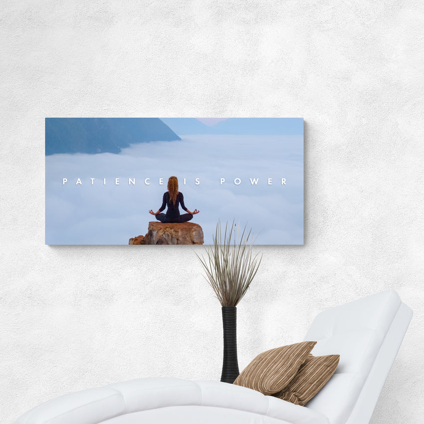 Discover Landscape Large Canvas Art, Calm Meditation Landscape Canvas Art, Patience is Power by Original Greattness™ Canvas Wall Art Print